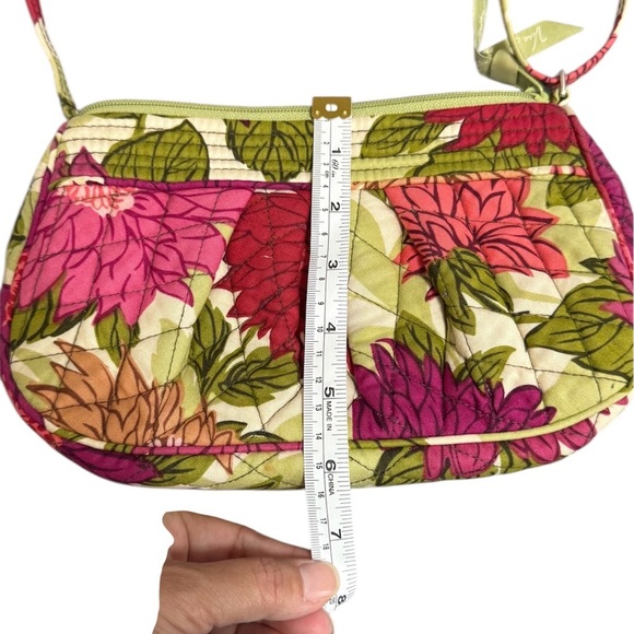 Vera Bradley Pink and Green Floral Crossbody Bag - Picture 1 of 3